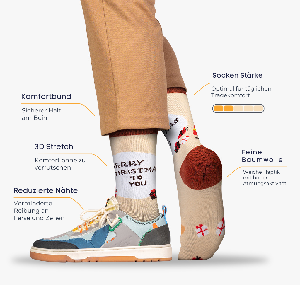 MaennervWeihnachtssocken Infografik