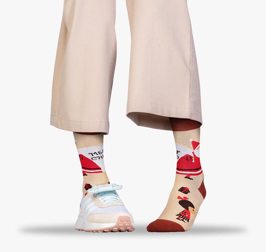 Damen Socken Weihnachtssocken
