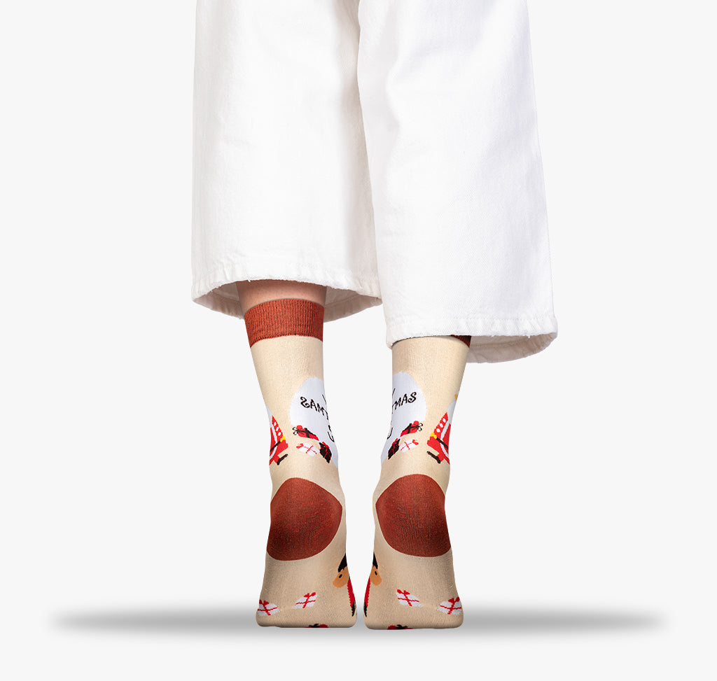 Damen Weihnachtsmann Socken