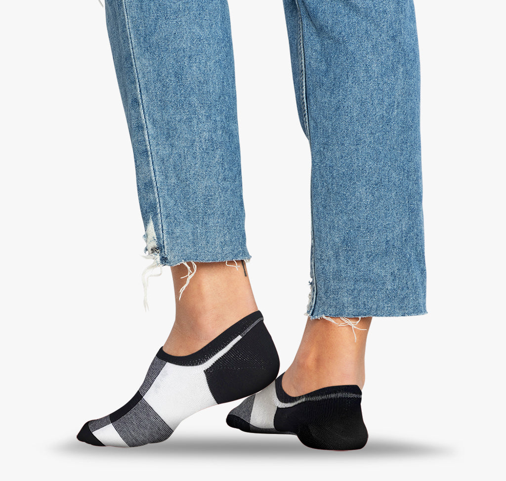 Fuesslinge die nicht rutschen mit Muster fuer Damen