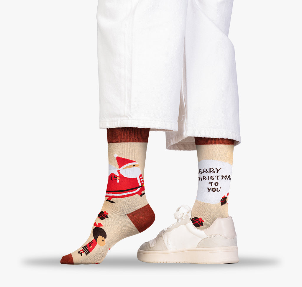 Socken mit Weihnachtsmann Damen