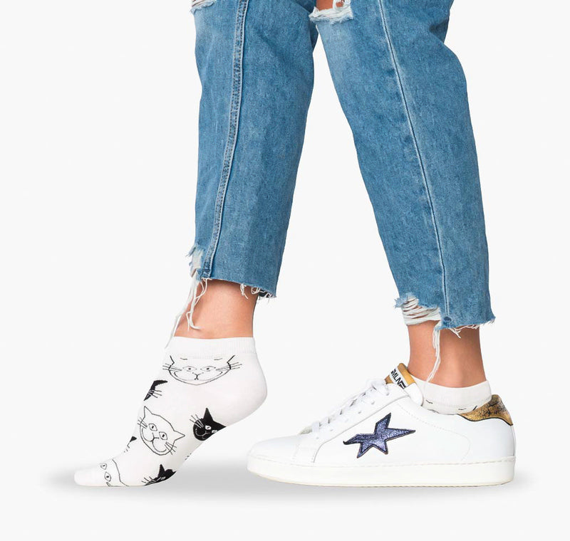 Rutschfeste Sneaker Socken für Damen