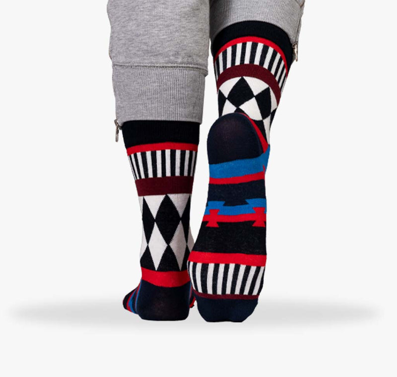 Bunte Damen und Frauen Socken mit lustigen Streifen und Mustern