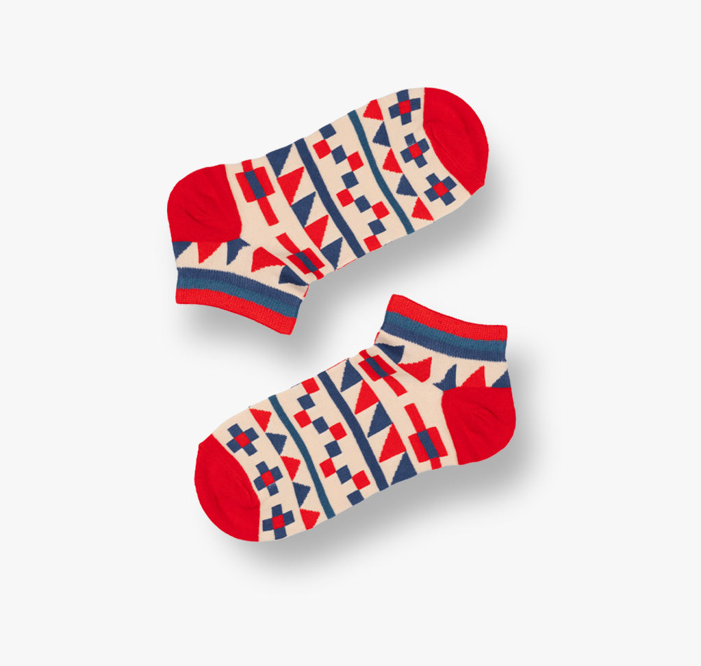 Cowboy Muster Sneaker Socken