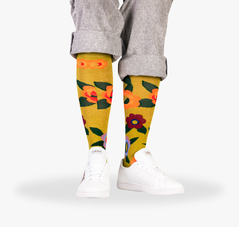 Damen Blumen Socken