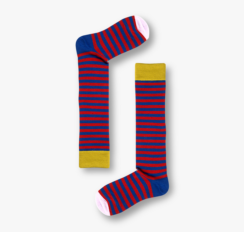 Damen und Herren Ringelsocken Kniestrümpfe