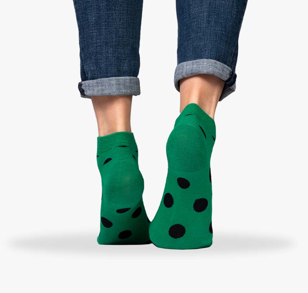 Sneaker Socken in grün für Damen