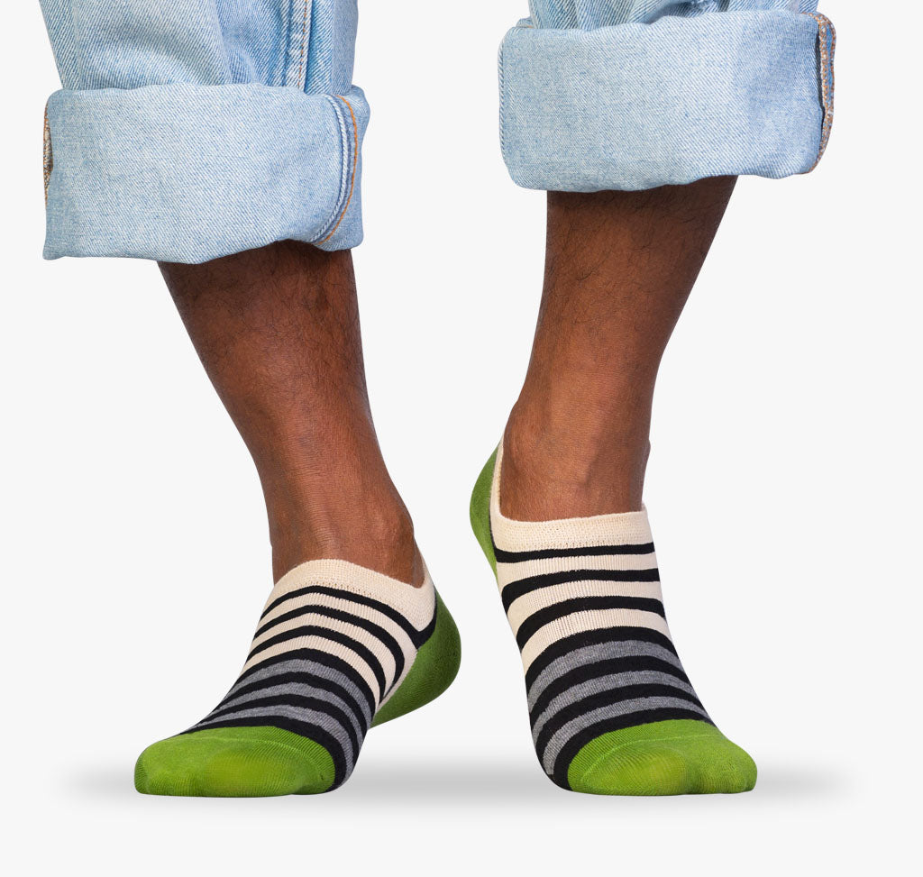 Füßlinge grün Herren