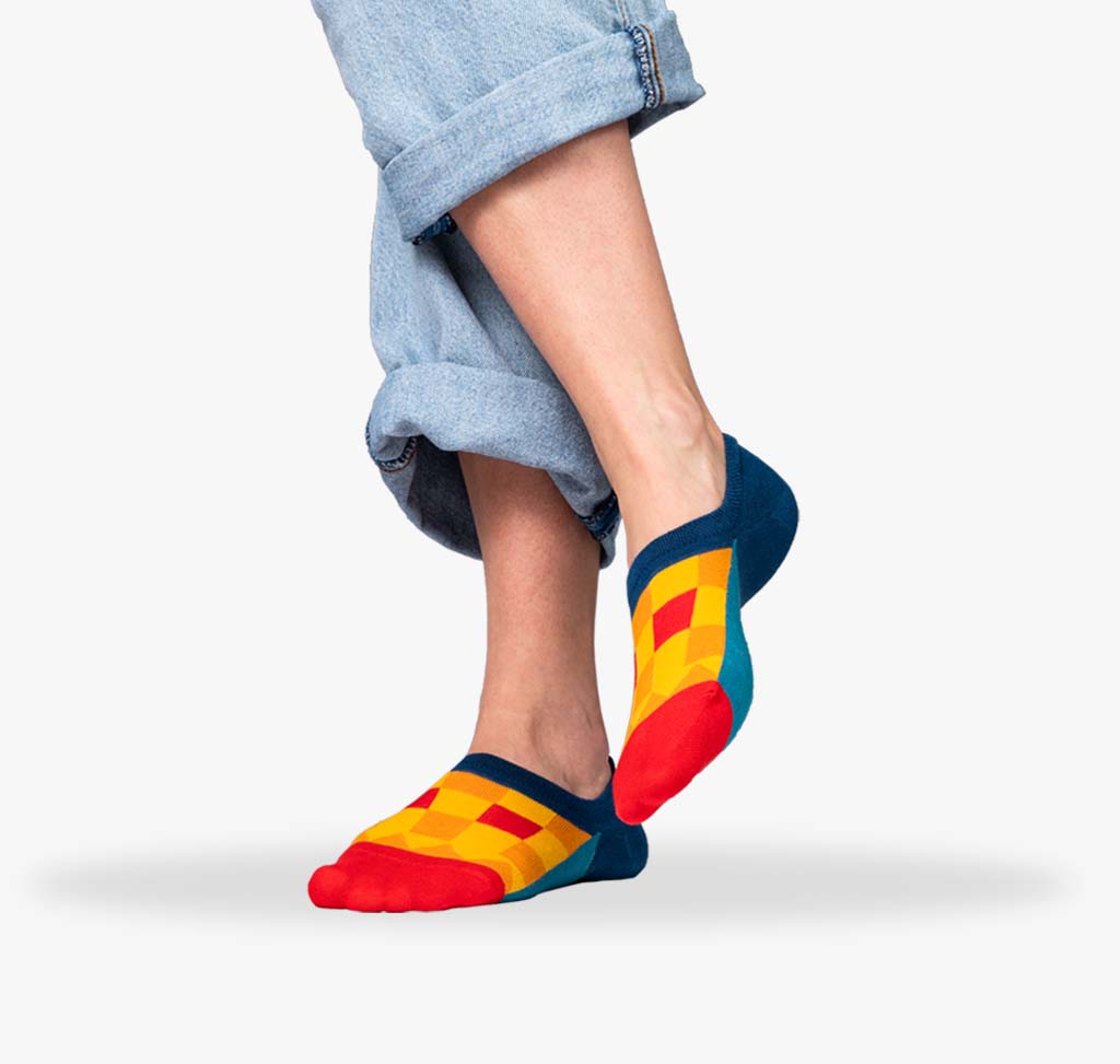 Bunte Füßlinge für Damen