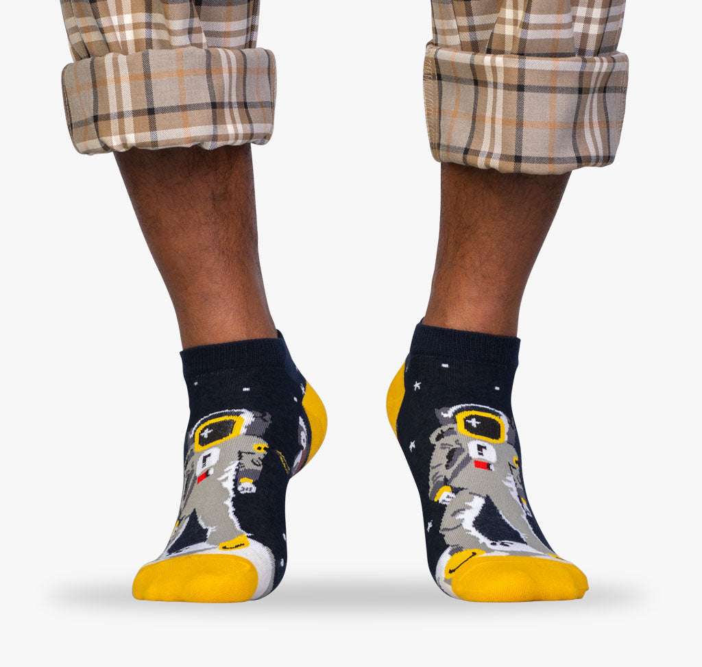 Herren Astronauten Sneaker Socken