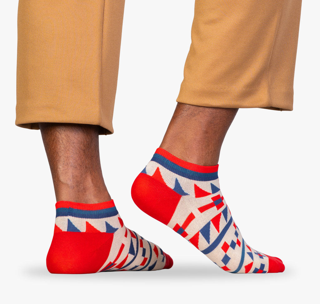 Herren Sneaker Socken mit Westernmustern