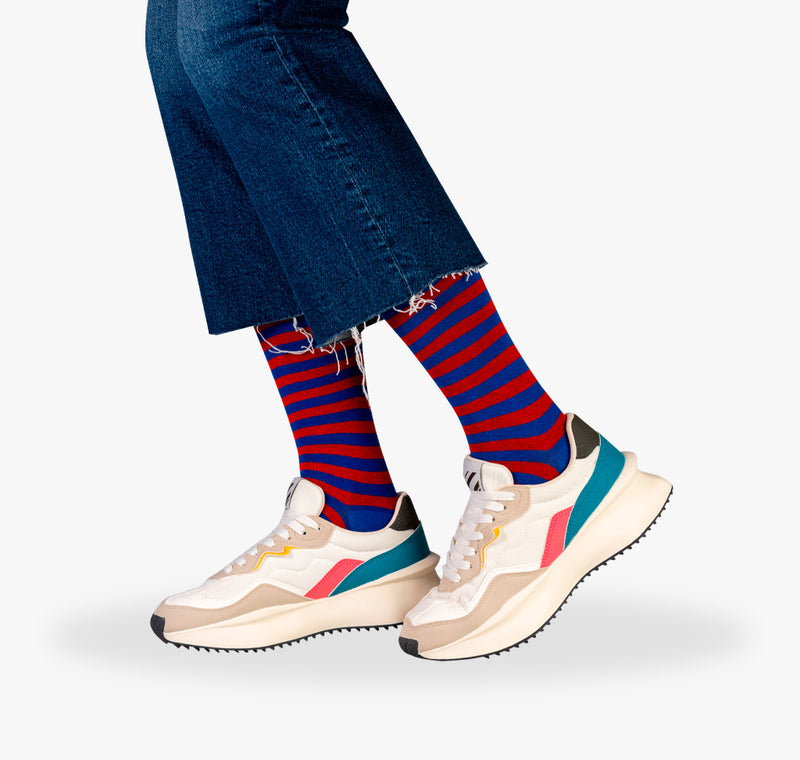 Kniestrümpfe Ringelsocken