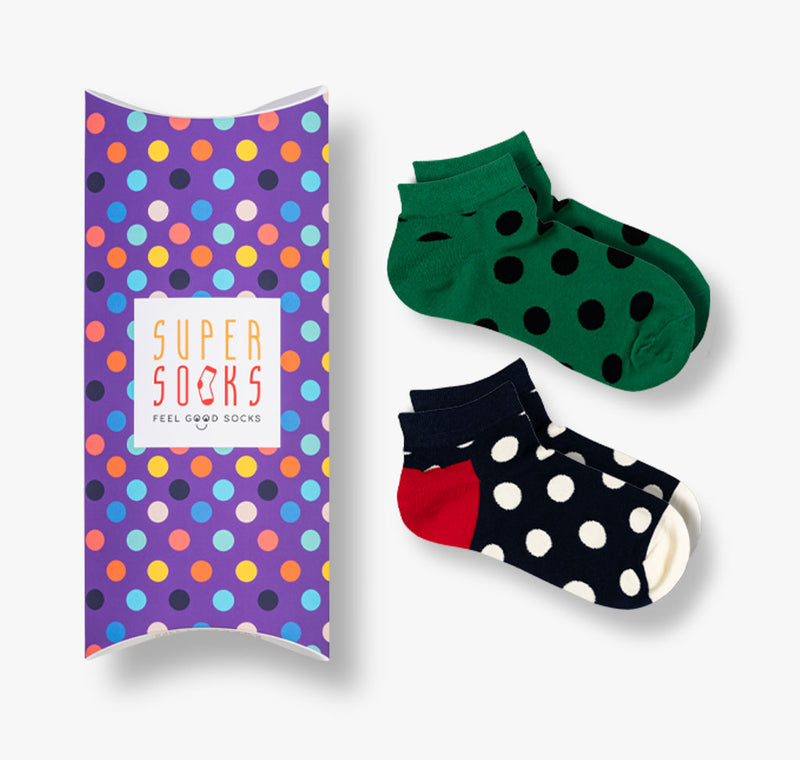 Punkte Sneakersocken 2er-Pack