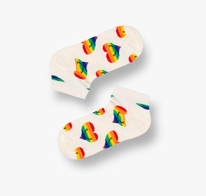 Rainbow Hearts Sneaker Socken