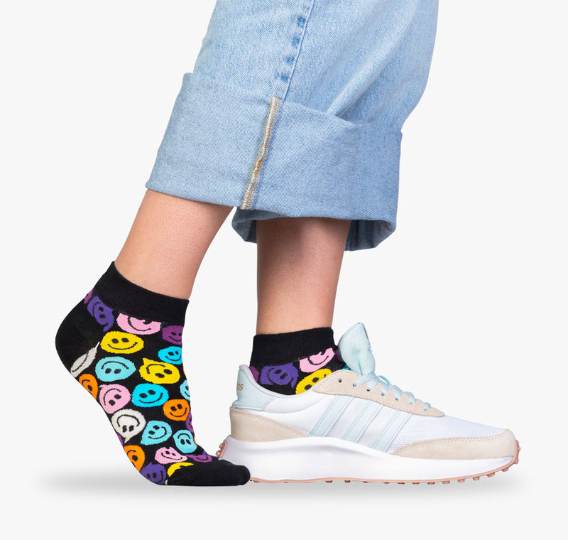 Smiley Sneaker Socken für Frauen