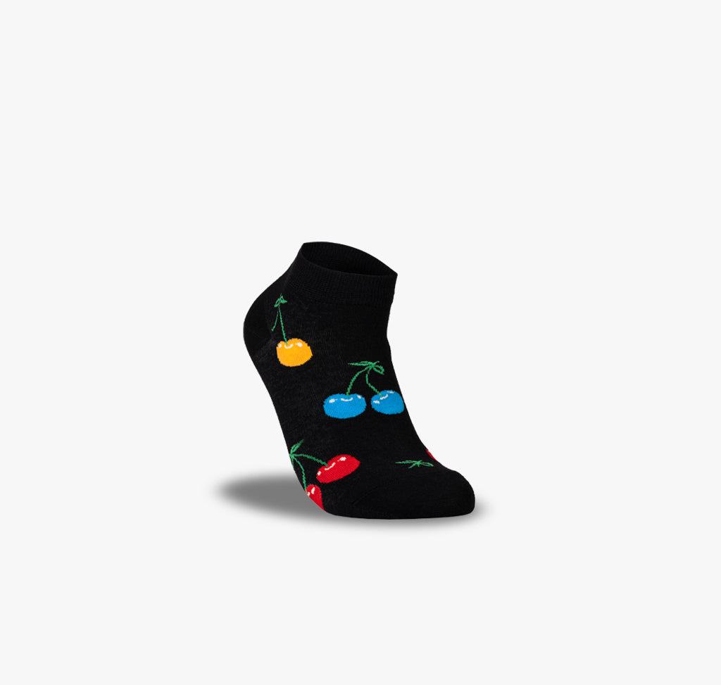 Sneaker Socken mit Kirschen