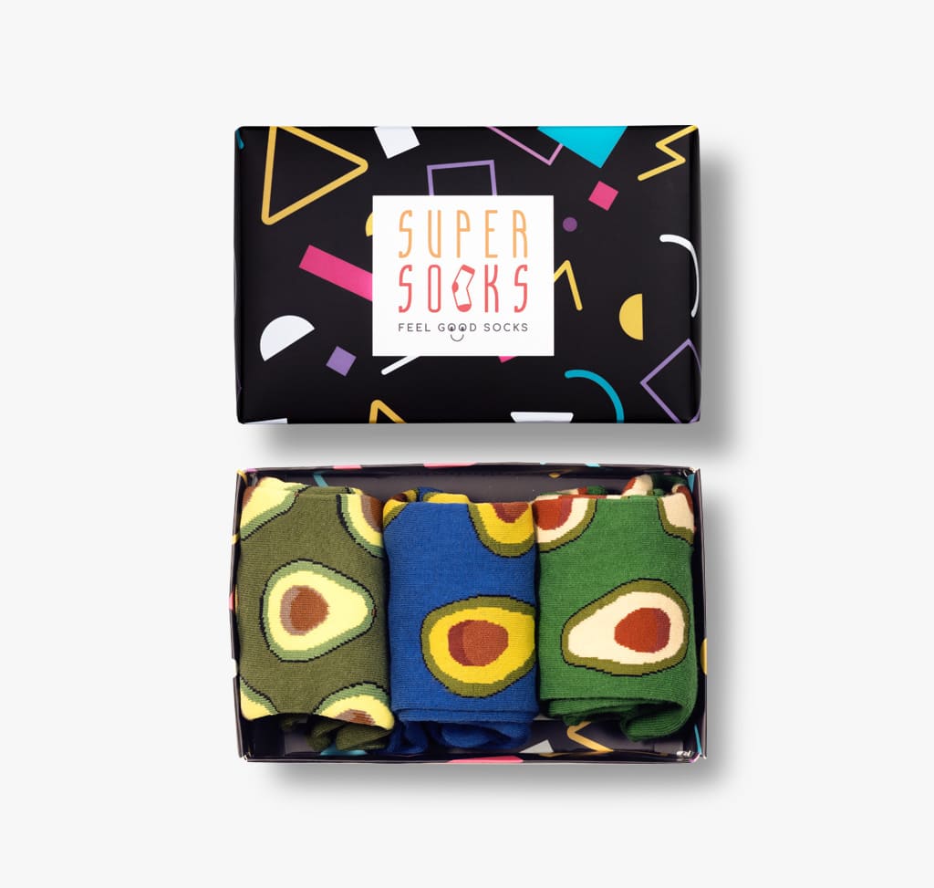 Socken Avocado 3er-Pack