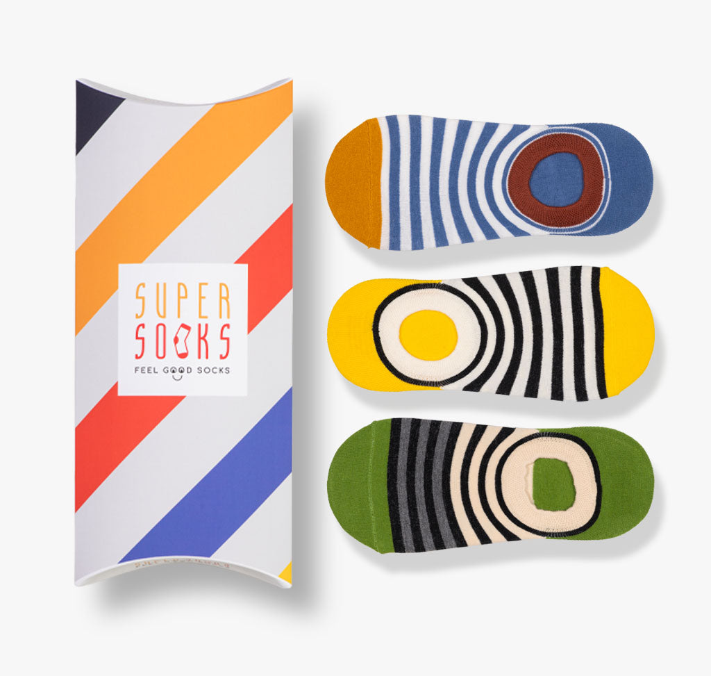 Streifen Füßlinge 3er-Pack