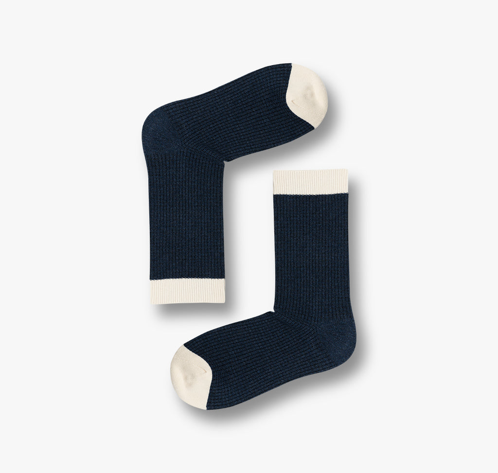 Blaue Baumwollsocken für Herren und Damen