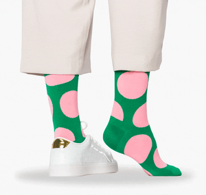 Big Green Dots Socks