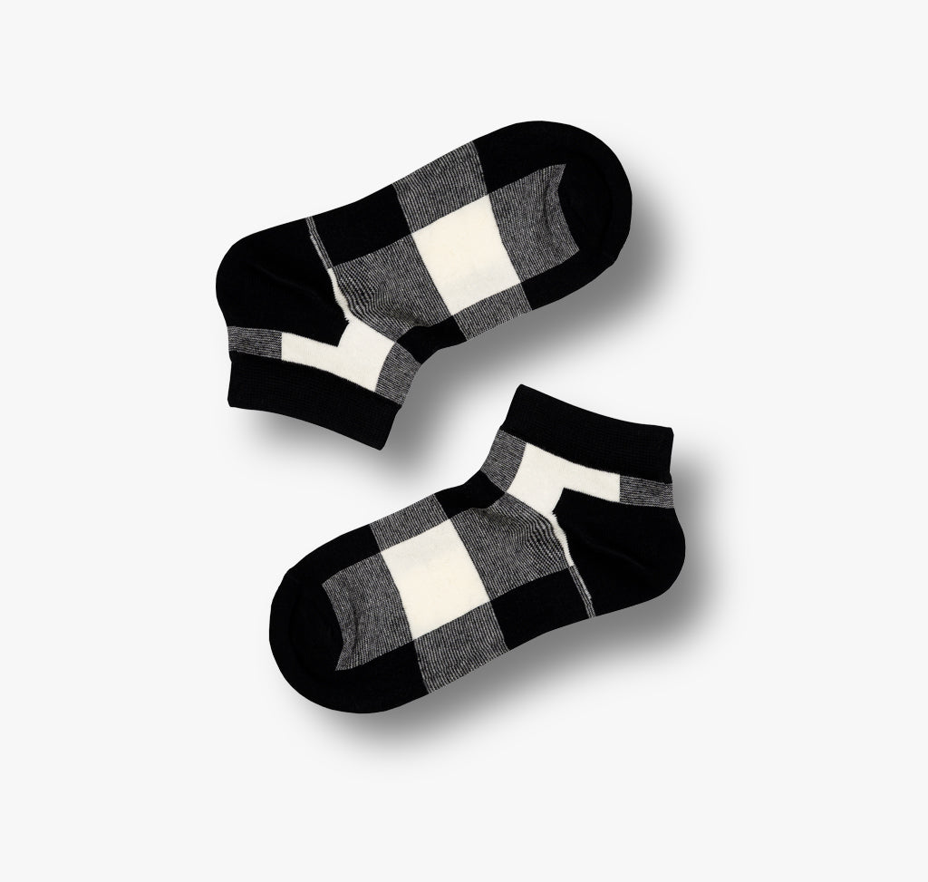 Karierte Sneakersocken