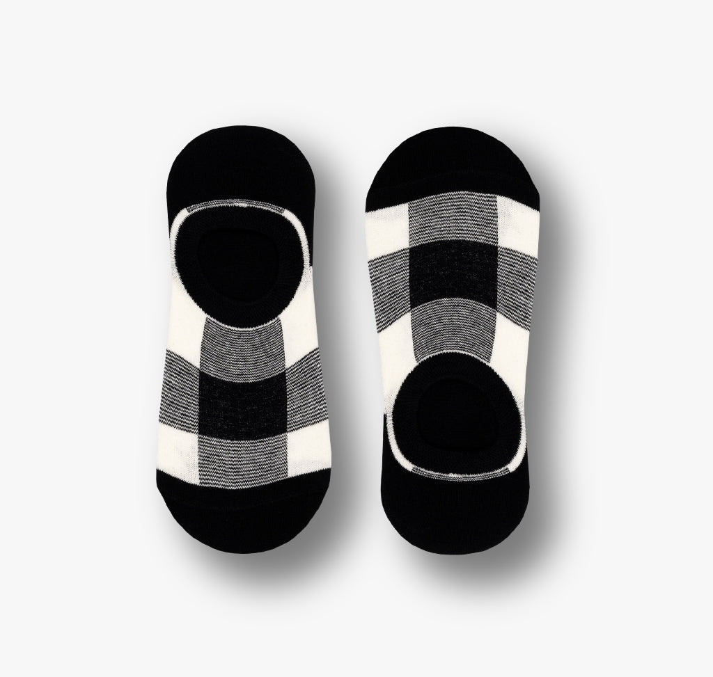 Karierte Füßlinge Damen