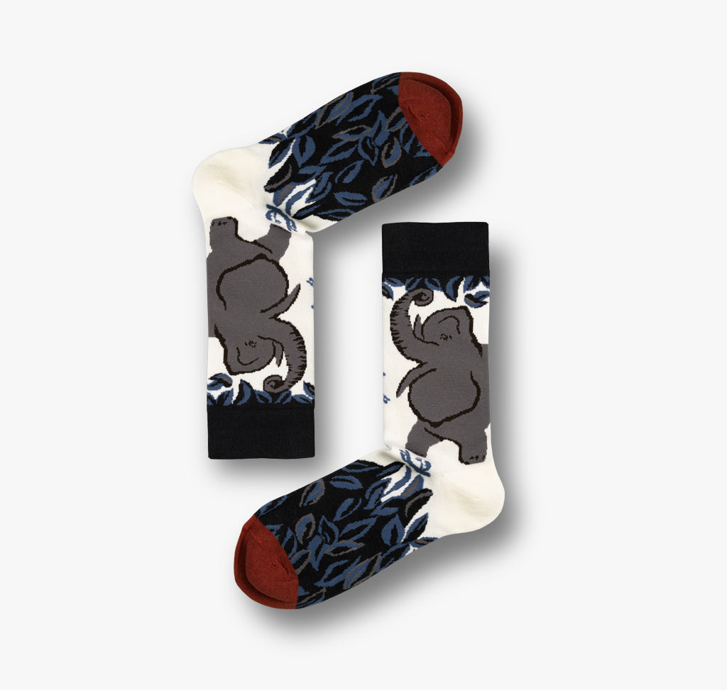 Socken mit Elefanten