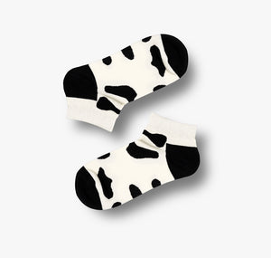 Cow Spots Sneaker Socken